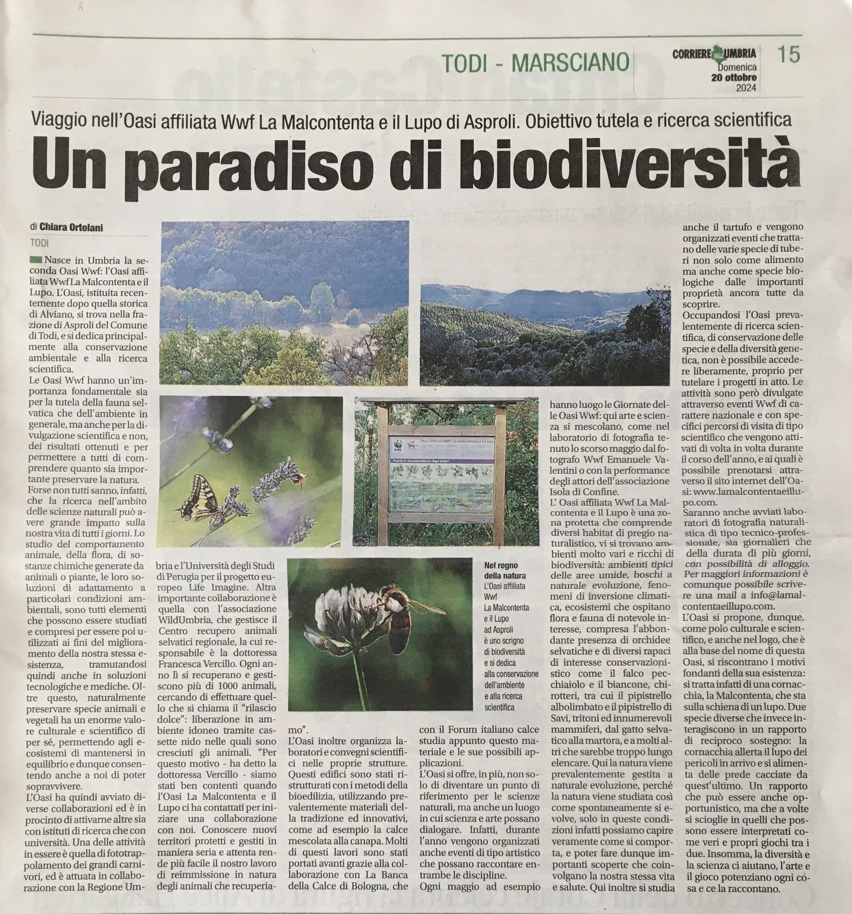 UN PARADISO DI BIODIVERSIT&Agrave;