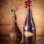 Bottiglia e fiasco con liquorini