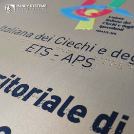 stampa Braille - libri tattili - libri Braille Targa a rilievo tattile