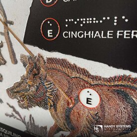 stampa Braille - mappa tattile - targa Braille Mappa tattile