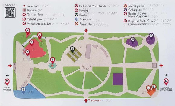 stampa Braille - mappa tattile - targa Braille