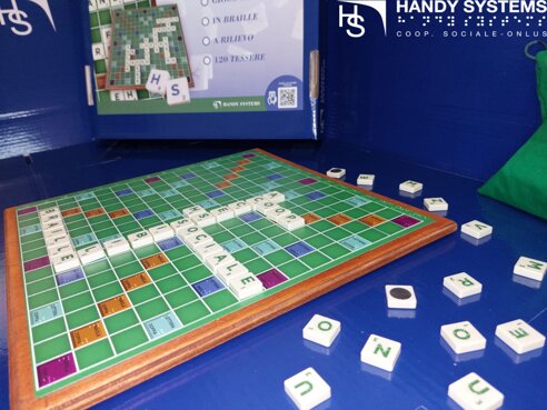 Gioco delle parole a rilievo tattile e Braille, magnetico