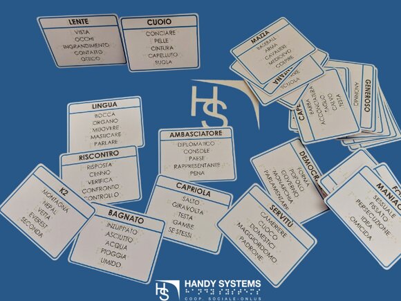 carte Braille gioco delle parole proibite