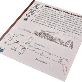 stampa Braille - mappa tattile - targa Braille Targa Braille - Tomba Etrusca