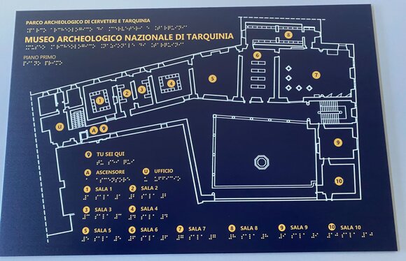 stampa Braille - mappa tattile - targa Braille