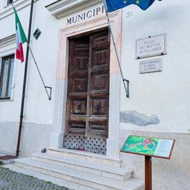 stampa Braille - mappa tattile - targa Braille mappa tattile comune di Arsoli