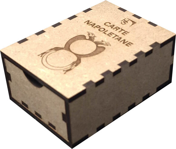 elegante scatola in legno con incisione