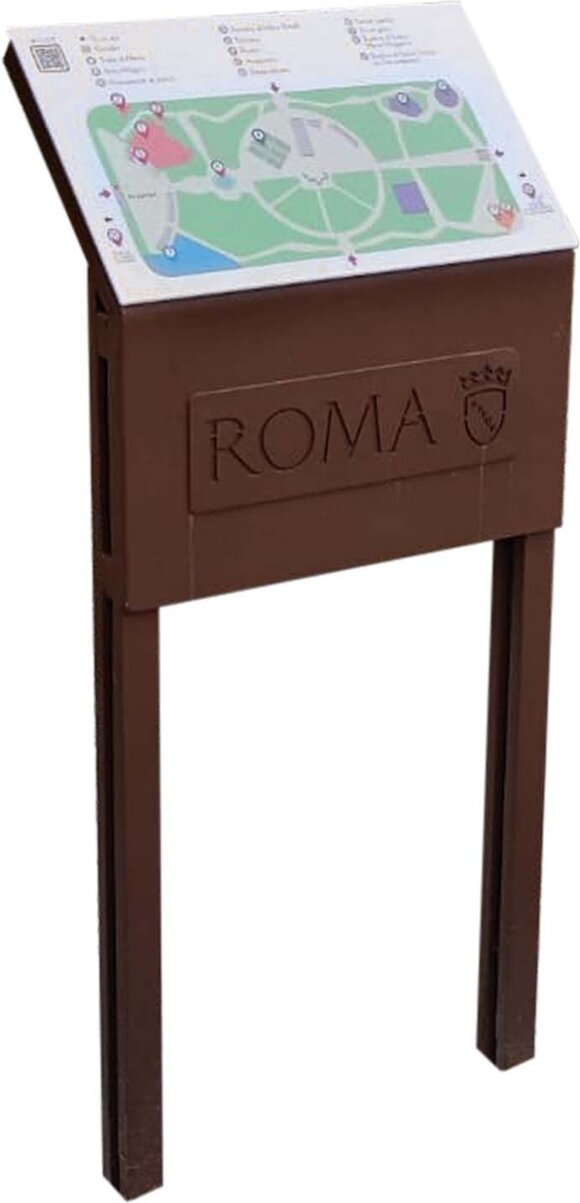 mappa tattile con leggio