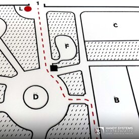 stampa Braille - mappa tattile - targa Braille Mappa tattile