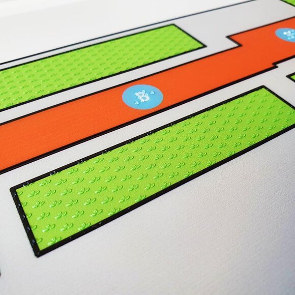 stampa Braille - mappa tattile - targa Braille