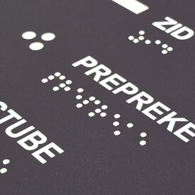 stampa Braille - mappa tattile - targa Braille Mappa tattile