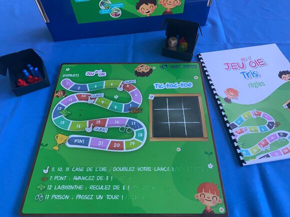 Tris e gioco dell'oca tattile