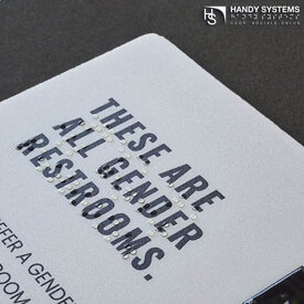 stampa Braille - mappa tattile - targa Braille Targa Braille American Academy