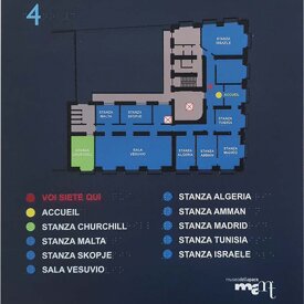 stampa Braille - mappa tattile - targa Braille Mappa tattile - Museo della Pace Napoli