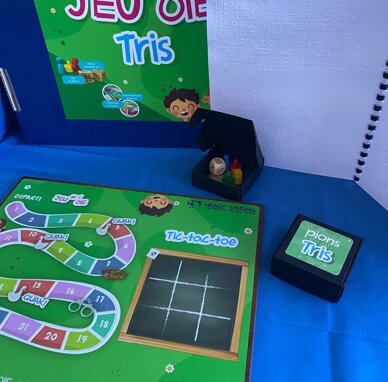 Tris e mini gioco dell'oca gioco magnetico tattile e Braille