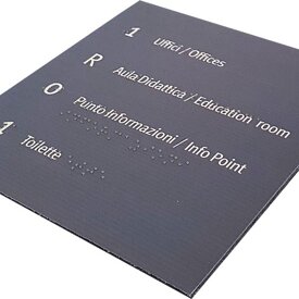 Targa Braille targa tattile