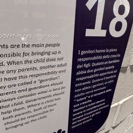 stampa Braille - mappa tattile - targa Braille Targhe Braille Museo dei Bambini Roma - EXPLORA