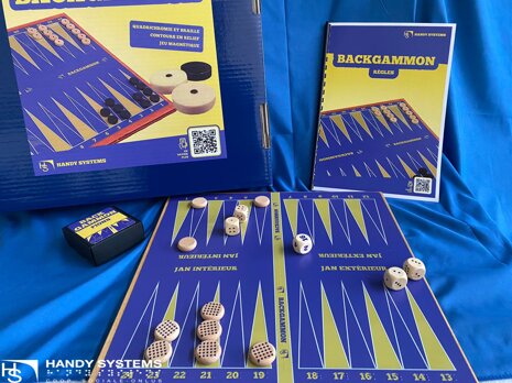Backgammon magnetico a rilievo tattile e Braille 4 Backgammon magnetico a rilievo tattile e Braille 4