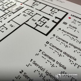 stampa Braille - mappa tattile - targa Braille Mappa tattile