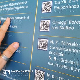 stampa Braille - mappa tattile - targa Braille Targa Braille