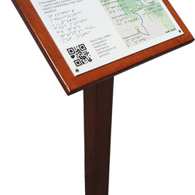 stampa Braille - mappa tattile - targa Braille targa tattile con leggio - Parco Nazionale dell'Alta Murgia
