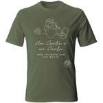 t-shirt-solidale-un-cuore-e-un-cuore-grafica-bianca