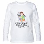 t-shirt-solidale-lamicizia-e-una-cosa-seria-manica-lunga-grafica-nera