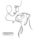 quadro-lineart-personalizzato-donna-e-cane-by-giulia-polizzano