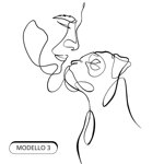 quadro-lineart-personalizzato-uomo-e-cane-by-giulia-polizzano