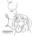 quadro-lineart-personalizzato-donna-e-cane-by-giulia-polizzano