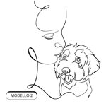 quadro-lineart-personalizzato-donna-e-cane-by-giulia-polizzano