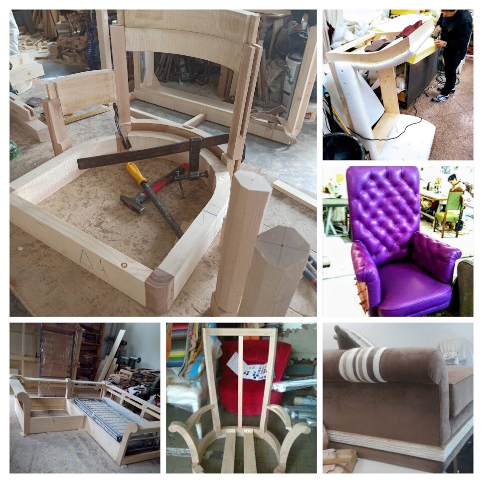 Equipe studio arredo DIVANI ARTIGIANALI SU MISURA LABORATORIO DA 40 ANNI