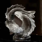 double-fish-scultura-cristallo-trasparente