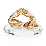 ottaviani-scultura-abbraccio-oro-con-base-in-cristallo
