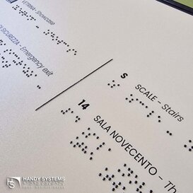 stampa Braille - mappa tattile - targa Braille