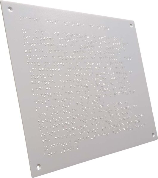 targa Braille - stampa in Braille