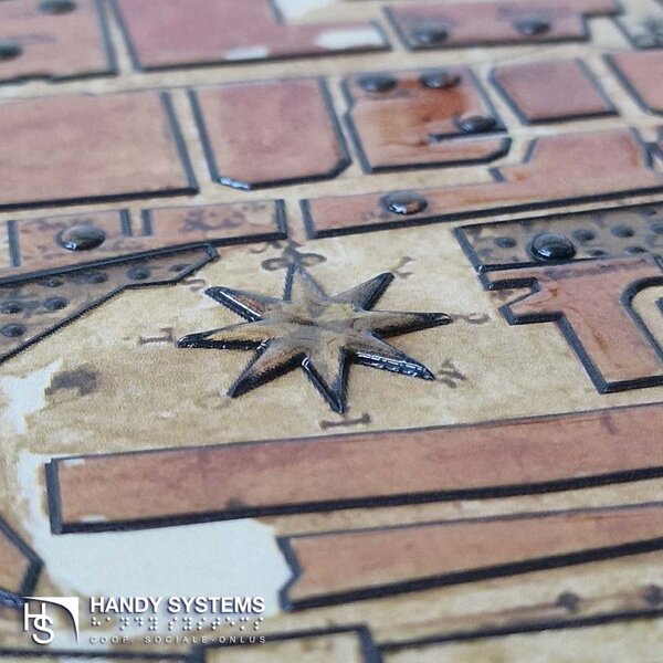 stampa Braille - mappa tattile - targa Braille