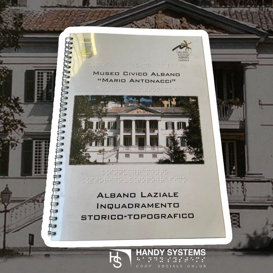 stampa Braille - mappa tattile - targa Braille brochure Braille