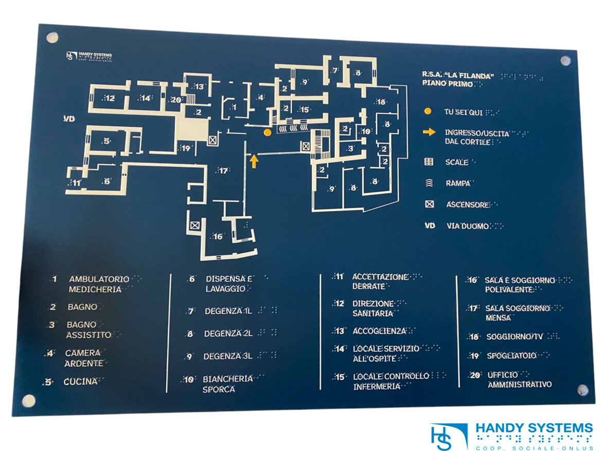 planimetria tattile - Rsa La Filanda