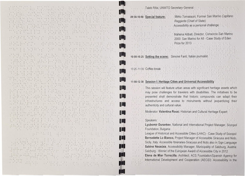 brochure in quadricromia e Braille brochure in quadricromia e Braille