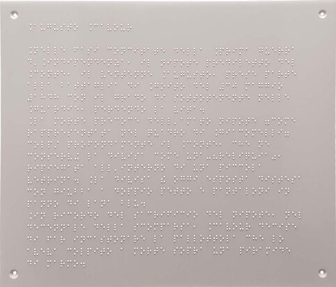 targhe Braille/targhe tattili