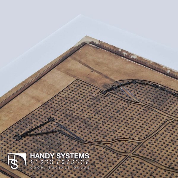 stampa Braille - mappa tattile - targa Braille