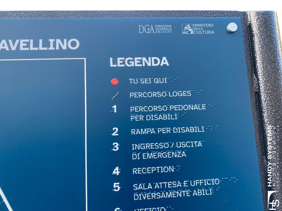 Mappa tattile - dettaglio