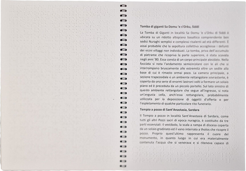 brochure in quadricromia e Braille brochure in quadricromia e Braille