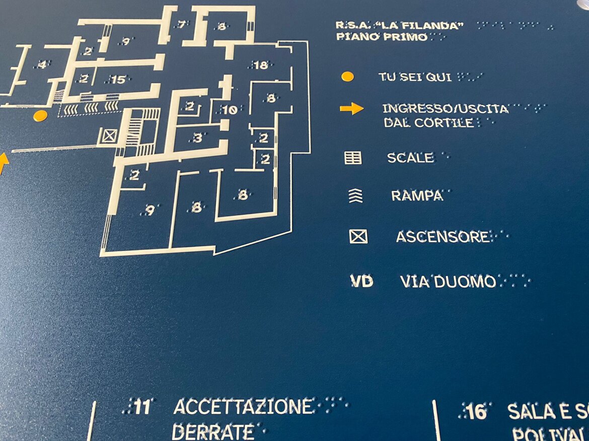 planimetria tattile - Rsa La Filanda