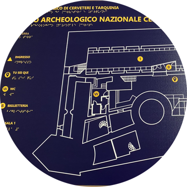 stampa Braille - mappa tattile - targa Braille Mappa tattile