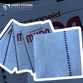 stampa Braille - mappa tattile - targa Braille brochure Braille