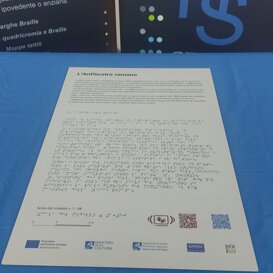 stampa Braille - mappa tattile - targa Braille Targa Braille