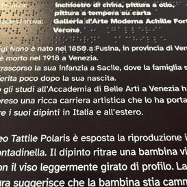 stampa Braille - mappa tattile - targa Braille targa Braille