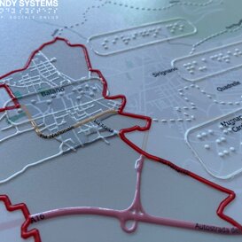 stampa Braille - mappa tattile - targa Braille mappa tattile